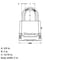 Master Lock Master Lock Magnum 2-1/4 in. W Die-Cast Zinc 4-Pin Cylinder Weather-Resistant Padlock M176XDLHHC - alternate 2